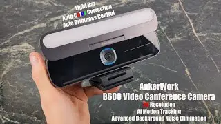 AnkerWork B600 Video Conferencing Camera : 2k Quality Zoom Certified