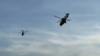 Joe Biden startet mit Heli vom Kanzleramt Berlin