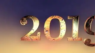 Green screen effect happy new year 2019
