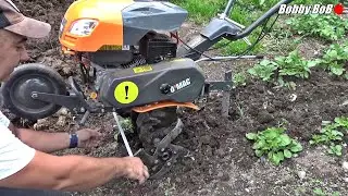 Motocultor O'Mac MC700 la cartofi acasa