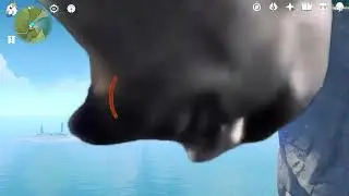 Kratos falls down cliff with no stamina in Genshin Impact meme