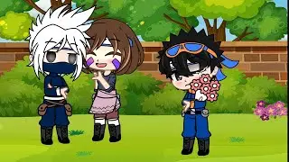меме ♡ я тебя люблю ♡, аниме наруто, Какаши Хатаке, Рин Нохара, Обито Учиха, naruto, team minato
