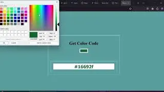 Create your first React's App- React Color Picker| Dynamic Hex Code Display 