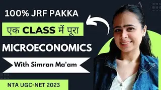 Complete Microeconomics 💯 | Paper 2 Economics  | NTA-NET 2023 | 