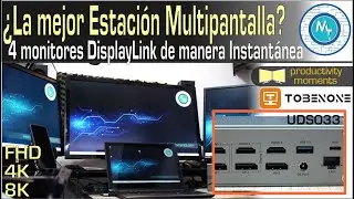 Sistema Multi Pantalla DisplayLink con la Estación de Acoplamiento de TobenONE UDS033, Fantástico!