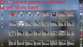 How to use an custom game cordinator to get skins back in CS:GO (READ DESCRIPTION)