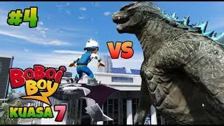 GTA 5 MOD BOBOIBOY KUASA 7 TAUFAN VS GODZILLA