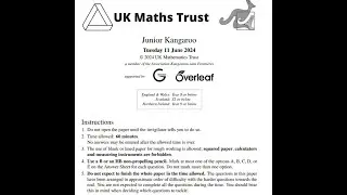 UKMT Junior Kangaroo 2024