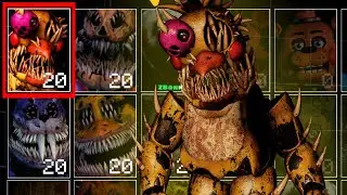 Corrupted Toy Chica has joined with other Corrupted Animatronics! (UCN Mods)