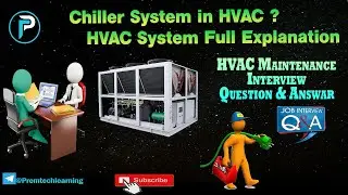 Chiller system in HVAC. HVAC System Full explanation with diagram. basic HVAC Q&A. #new