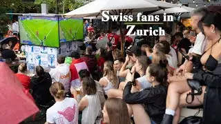 Euro 2024 / Swiss fans celebrate in Zurich
