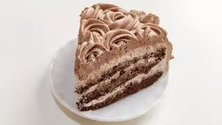 Easy Chocolate Cake | Mixer Cake | No Oven Cake | Tasty Kitchen