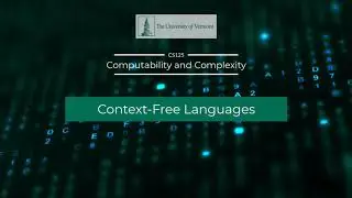 7.1 Context Free Languages