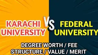 KARACHI UNIVERSITY VS FEDERAL UNIVERSITY