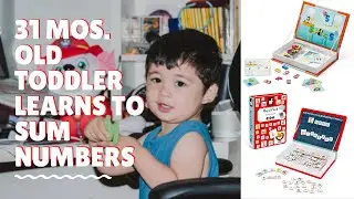 31 Mos Old Kid Learn to Add Numbers | magneti' book | Boost Toddler's Brain Power | Javi Teacher Kid