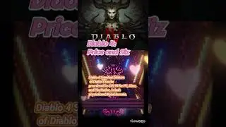 Diablo 4 Size And Price inshort