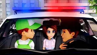 Carro de policia para niños. Policia animados en español. Carros infantiles  Animados carros.