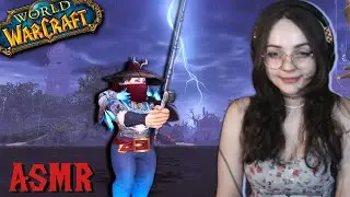 ASMR reacting to mean comments & fishing in WoW ~ soft spoken, rain & thunder