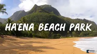 Ha'ena Beach Park is a beautiful beach located on the north shore of Kauai in Hawaii