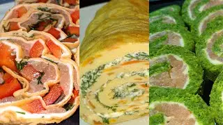 ПРАЗДНИЧНЫЕ ЗАКУСКИ. Красиво, быстро и очень вкусно! 3 рецепта