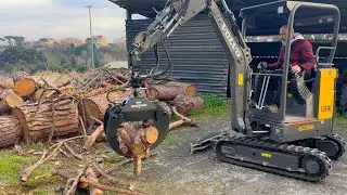 Pinze per tronchi e Volvo ECR18E
