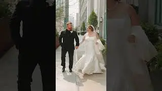 Couple having fun walking together