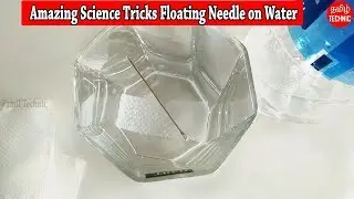Amazing Science Tricks Floating Needle on Water || Tamil Technic