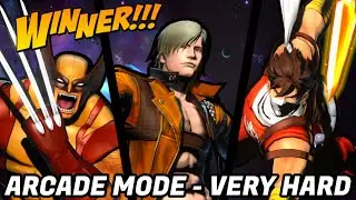 UMVC3 - ARCADE MODE - WOLVERINE/DANTE/STRIDER HIRYU!