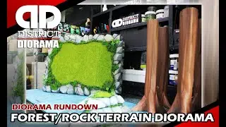 DISTRICT DIORAMA : Forest/Rock Terrain Diorama