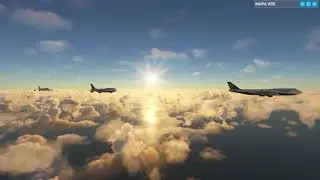 FS2020 Tres B-747 vuelo Amsterdam Dublín