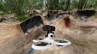 Beta FPV CetusX + RunCam Thumb Pro W on pump track