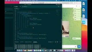 telegram bot session #3 user actions