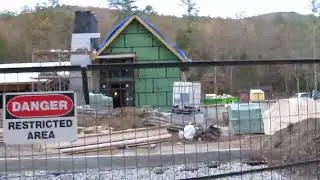 vogel state park - new visitor center/check in progress - november  2024