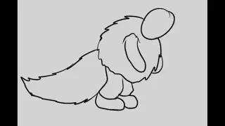 Animated fluff dog transformation