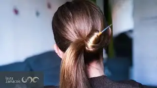 Moño con palo “La casa de papel” / Bun with stick “Moneyheist”