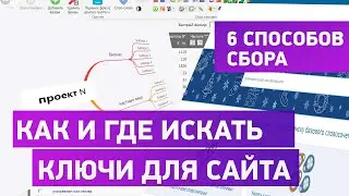 Как и где найти ключевые слова для сайта. Мои способы подбора ключей.