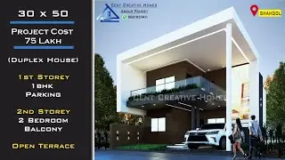 30X50 House plan | 1500 Sq Ft 3bhk Duplex House Design in India | Cent Creative Homes
