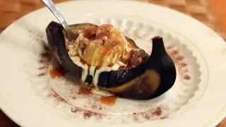 Jak zrobić pieczonego banana z lodami.