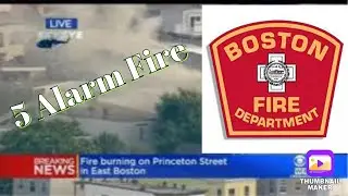 Footage of the 5 Alram Fire in East Boston