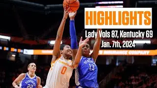 HIGHLIGHTS: Lady Vols 87, Kentucky 69 (Jan.7th, 2023)