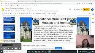 FOUNDATIONAL STRUCTURE EPISODE  1 HOUSES & HOMES 2