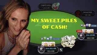 BIG GIRL STACKS | Pokerstars 50 Zoom Highlights