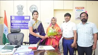 Honorable Collector Valluru Kranti I.A.S.,Sangareddy, Felicitated State Topper Student of Royal Jr.