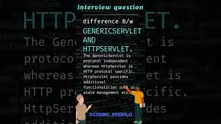 Difference between genericservlet  and http servlet.