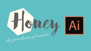 Honey packaging design - with Adobe Illustrator CC - video tutorial speed normal - section A