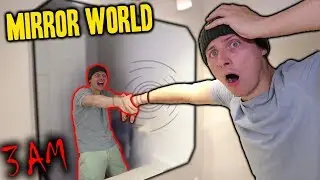*SCARY* DO NOT ENTER THE MIRROR WORLD AT 3 AM!! (I FIND MY DARK REFLECTION!!)