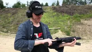 Suppressed SIG MPX 9mm Suppressed Submachine Gun (SMG) at the Range 1