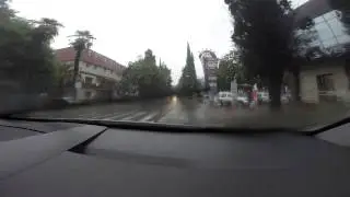 потоп в центре Адлера (Сочи) 25.06.2015
