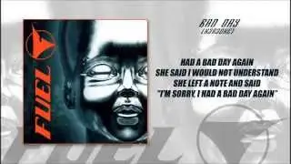 Fuel - Bad Day Karaoke (with Lyrics)