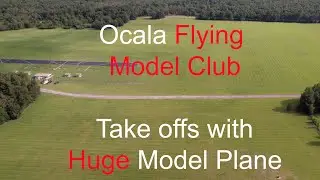 Ocala Flying Model Club with cool planes taking off and landing. Air 2s Drone